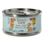 12x70g rosie's farm tender filet saumon thon nourriture humide pour chat