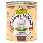 6x800g liebling's mahlzeit agneau, pommes de terre granatapet - nourriture pour chien
