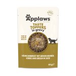 12x85g applaws taste toppers en sauce poulet, pois, potiron, haricots blancs - p�t�e pour chien