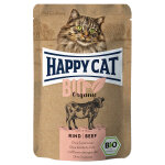 6x85g happy cat bio boeuf bio - pte pour chat