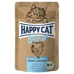 6x85g happy cat bio poulet bio - pte pour chat