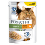 12x85g perfect fit senior 7 + dinde, carottes, - sachet pour chat 12x85g perfect fit senior 7 + dinde, carottes, - sachet pour chat