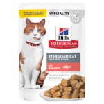 12x85g saumon young adult sterilised cat hill's science plan - nourriture pour chat