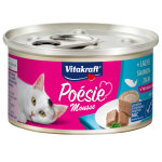 12x85g vitakraft po�sie mousse saumon nourriture humide pour chat