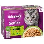 12x85g whiskas senior senior 7 + s�lection mixte en sauce - p�t�e pour chat
