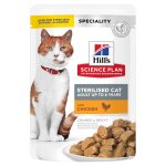 12x85g young adult sterilised cat poulet hill's science plan - nourriture pour chat