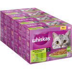 96x85g jumbopack whiskas 7 + senior slection mixte en sauce - pte pour chat