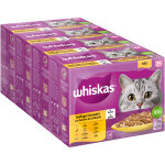 48x85g mgapack whiskas 7 + senior slection de volaille en gele - pte pour chat