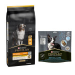14kg all sizes adult light / sterilised pro plan - croquettes pour chien + 345g friandises offertes ! ...