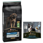 14kg large adult robust sensitive digestion agneau, riz pro plan - croquettes pour chien + 345g friandises ...
