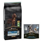 14kg large adult athletic sensitive digestion agneau, riz pro plan - croquettes pour chien + 426g friandises ...