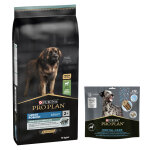 14kg large adult robust sensitive digestion agneau, riz pro plan - croquettes pour chien + 426g friandises ...