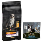 14kg medium & large adult 7 + age defence pro plan - croquettes pour chien + 345g friandises offertes ...