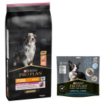 14kg medium & large adult 7 + sensitive skin pro plan - croquettes pour chien + 345g friandises offertes ...