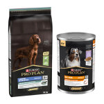 16kg large adult athletic sensitive digestion agneau, riz purina pro plan croquettes pour chien + 12x400g ...