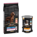 16kg large athletic adult sensitive skin saumon purina pro plan croquettes pour chien + 12x400g bo�tes ...