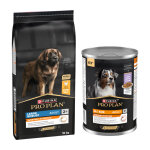 16kg large robust adult everyday nutrition purina pro plan croquettes pour chien + 12x400g bo�tes offertes ...