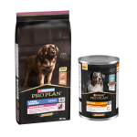 16kg large robust adult sensitive skin saumon purina pro plan croquettes pour chien + 12x400g bo�tes ...