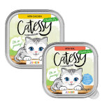16x 100g catessy junior - hppchen in sauce mix (2 sortes) nourriture humide pour chats