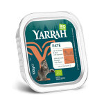 16x100g yarrah bio p�t� poulet, canard, algues marines nourriture humide pour chat