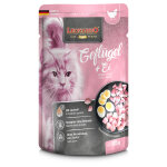 16x85g volaille, oeuf finest selection - leonardo - nourriture pour chat