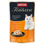 18 x 50g animonda vom feinsten adult en sauce, filets de poulet + magret de canard en sauce, nourriture ...