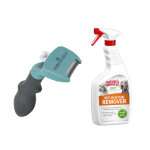 1x outil deshedding furminator petit chat / poils courts + 709mlnature's miracle d�tachant et d�sodorisant ...