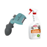 1x outil deshedding furminator petit chat / poils longs + 709mlnature's miracle d�tachant et d�sodorisant ...
