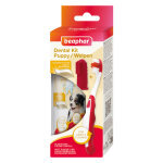 1x set : brosse � dents + brosse � doigts + dentifrice beaphar kit de soins dentaires pour chiot