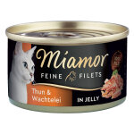 1x100g filets fins thon, oeuf de caille en gelée miamor - nourriture pour chat 1x100g filets fins thon, oeuf de caille en gelée miamor - nourriture pour chat