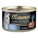 6x100g filets fins thon skipjack en gel�e miamor - p�t�e pour chat