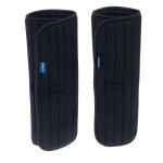 2 pcs nomad tales sous - bandage avec velcro, noir taille l cheval