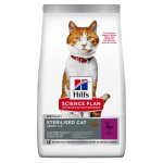 1, 5kg hill's science plan young adult sterilised, canard - croquettes pour chat
