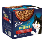 20x85g felix sensations crunchy crumbles + 2x40g de pépites sélection à la viande 20x85g felix sensations crunchy crumbles + 2x40g de pépites sélection à la viande