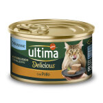 18x85g poulet fit & delicious st�rilis� ultima pour chat + 6 bo�tes offertes !