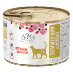 6x 185g 4vets natural nourriture pour chat urinary humide