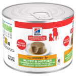 12x 200g de nourriture humide pour chiens hill's science plan puppy & mother tender mousse au poulet