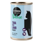 6x140g cosma nature thon, agneau - p�t�e pour chat