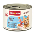 6x200g adult poulet, saumon animonda carny - p�t�e pour chat