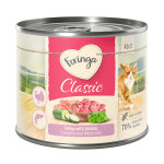 6x200g menus duo saumon, dinde, courgettes, cresson de fontaine feringa - nourriture pour chat
