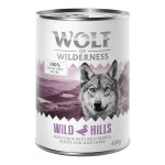 6x400g wild hills canard 0% crales wolf of wilderness - nourriture pour chien