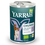 405g chunks : poulet bio, dinde bio, orties bio, tomates bio en sauce yarrah bio nourriture humide pour ... 405g chunks : poulet bio, dinde bio, orties bio, tomates bio en sauce yarrah bio nourriture humide pour ...