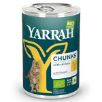 405g chunks : poulet bio, orties bio et tomates bio en sauce yarrah bio nourriture humide pour chat 405g chunks : poulet bio, orties bio et tomates bio en sauce yarrah bio nourriture humide pour chat
