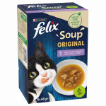6x48g felix soup slection mixte - pte pour chat