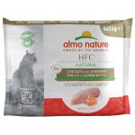 6x55g natural poulet, crevettes almo nature classic - p�t�e pour chat