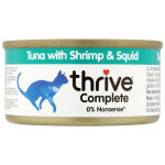 12x75g thrive complete thon, crevettes, calamars - pte pour chat