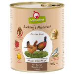 6x800g liebling's mahlzeit faisan, volaille granatapet - nourriture pour chien