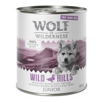 6x800g junior free range wild hills canard, veau wolf of wilderness - pâtée pour chien 6x800g junior free range wild hills canard, veau wolf of wilderness - pâtée pour chien