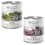 24x800g mix senior wild hills + green fields wolf of wilderness - pâtée pour chien 24x800g mix senior wild hills + green fields wolf of wilderness - pâtée pour chien