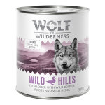 6x800g wild hillscanard 0% céréales wolf of wilderness - nourriture pour chien 6x800g wild hillscanard 0% céréales wolf of wilderness - nourriture pour chien